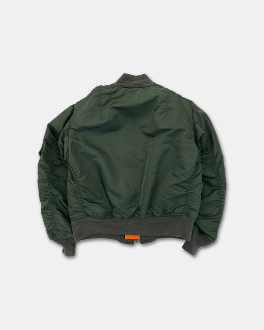 Alpha Industries 1980s Made in USA MA-1 Bomber Jacket Green