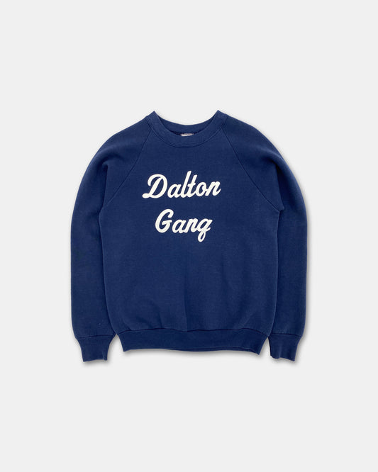 Vintage 1980s Dalton Gang Raglan Crewneck Navy