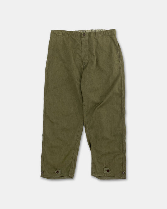 Vintage 1970s DDR Military Pants Green