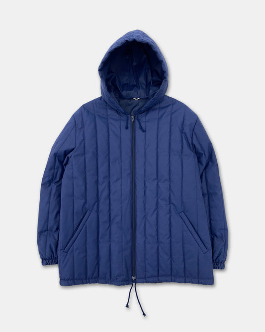 Vintage 1990s Padded Liner Parka Jacket Navy