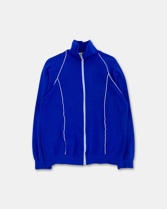 Vintage 1970s DDR Sport Track Jacket Blue