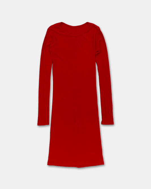 Yohji Yamamoto 2000s Longsleeve Dress Red