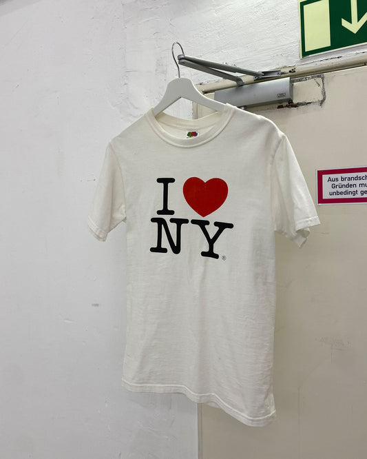 Vintage 2000s I Love NY Tourist T-Shirt White