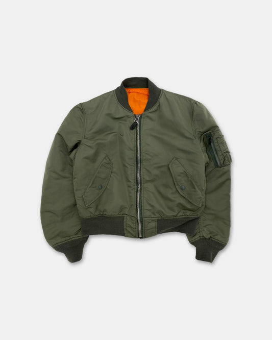 Alpha Industries 1980s Made in USA MA-1 Bomber Jacket Green