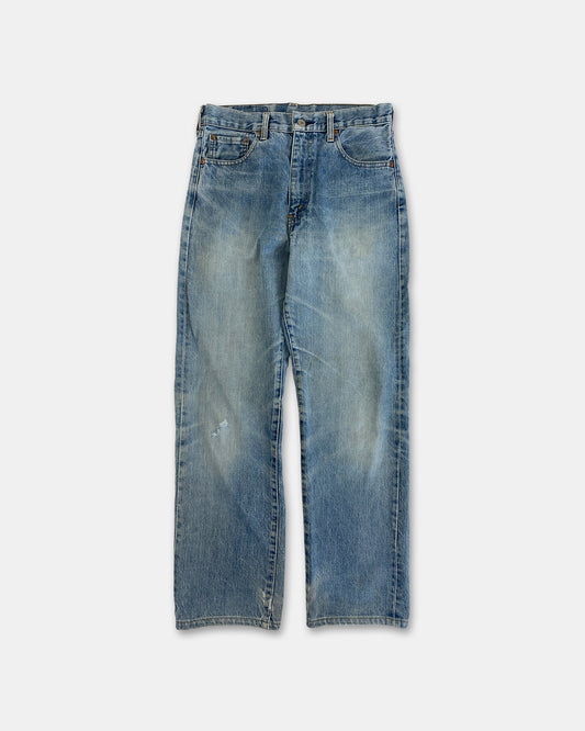 Levis 1992 502xx Japan Big E Selvedge Denim Hellblau