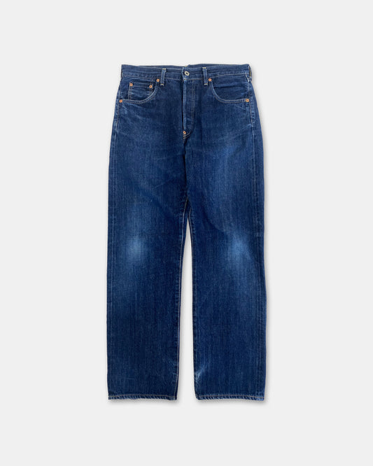 Levis 1990er 702xx Japan Big E Buckleback Selvedge Denim Blau