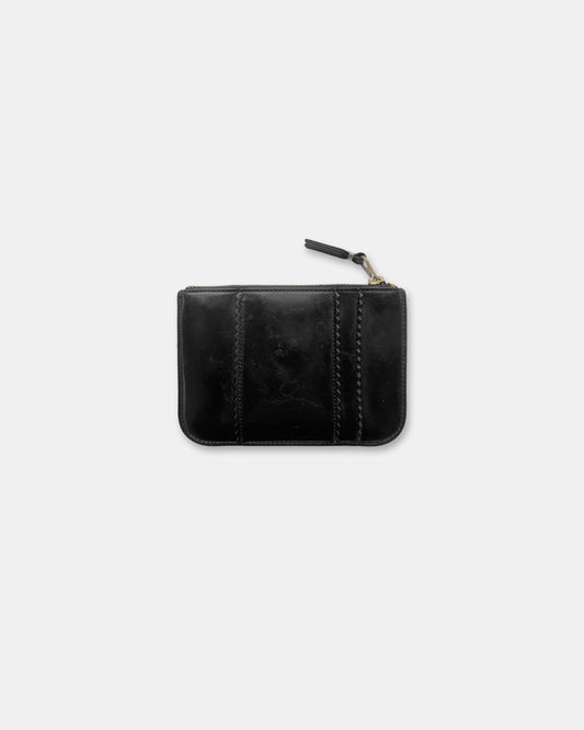 Comme des Garçons 2010s Leather Raised Spike Wallet Black