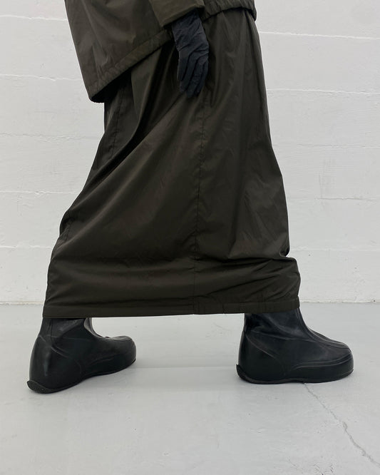 Vintage 1980s Riri Zip Military Waterproof Overshoes Black