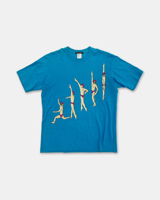 Issey Miyake AW1995 Swimmer T-Shirt Cyan