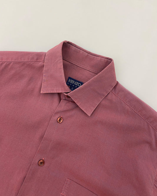 Kenzo Homme 2000s Shiny Shirt Purple