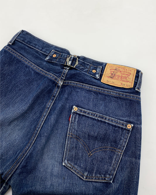 Levis 1990er 541 04 Single Pocket Buckleback Denim Blau