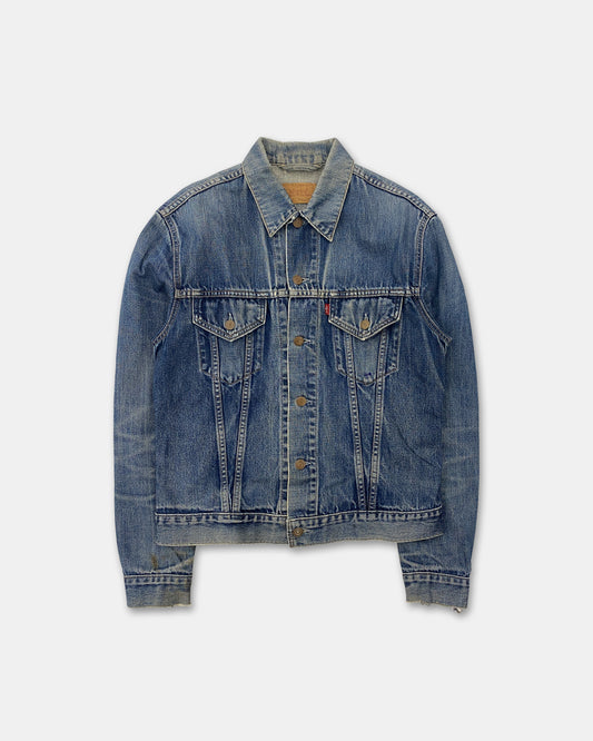 Levis 2000s Type 3 Distressed Denim Jacket Dirty Blue