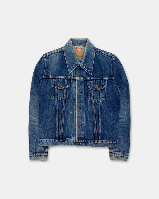 Levis 1977 Typ 3 Orange Tab Jeansjacke Blau
