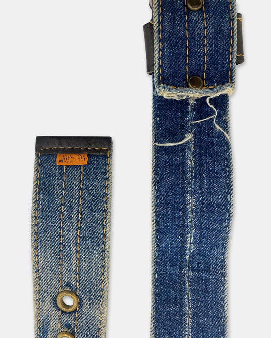 Levis 2000er Orange Tab Denim Gürtel Blau