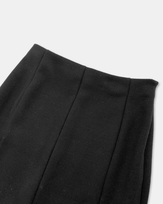 Prada 2000s Wool Knit Skirt Black