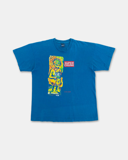 Vintage 1990s Super Chunk Single Stitched Band T-Shirt Turquoise