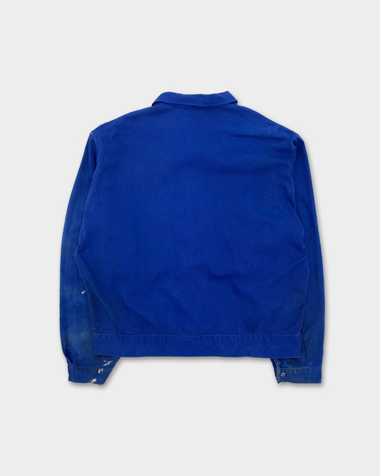 Vintage 1980s 2 Chest Pocket Work Jacket Blue