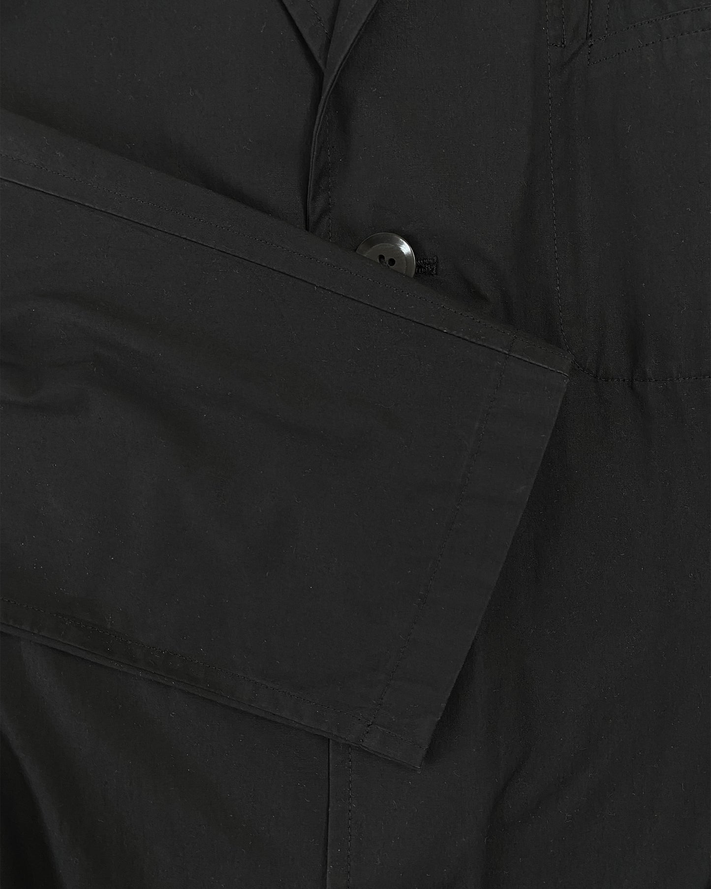 Yohji Yamamoto Pour Homme SS2006 Double Pocket Cotton Coat Black