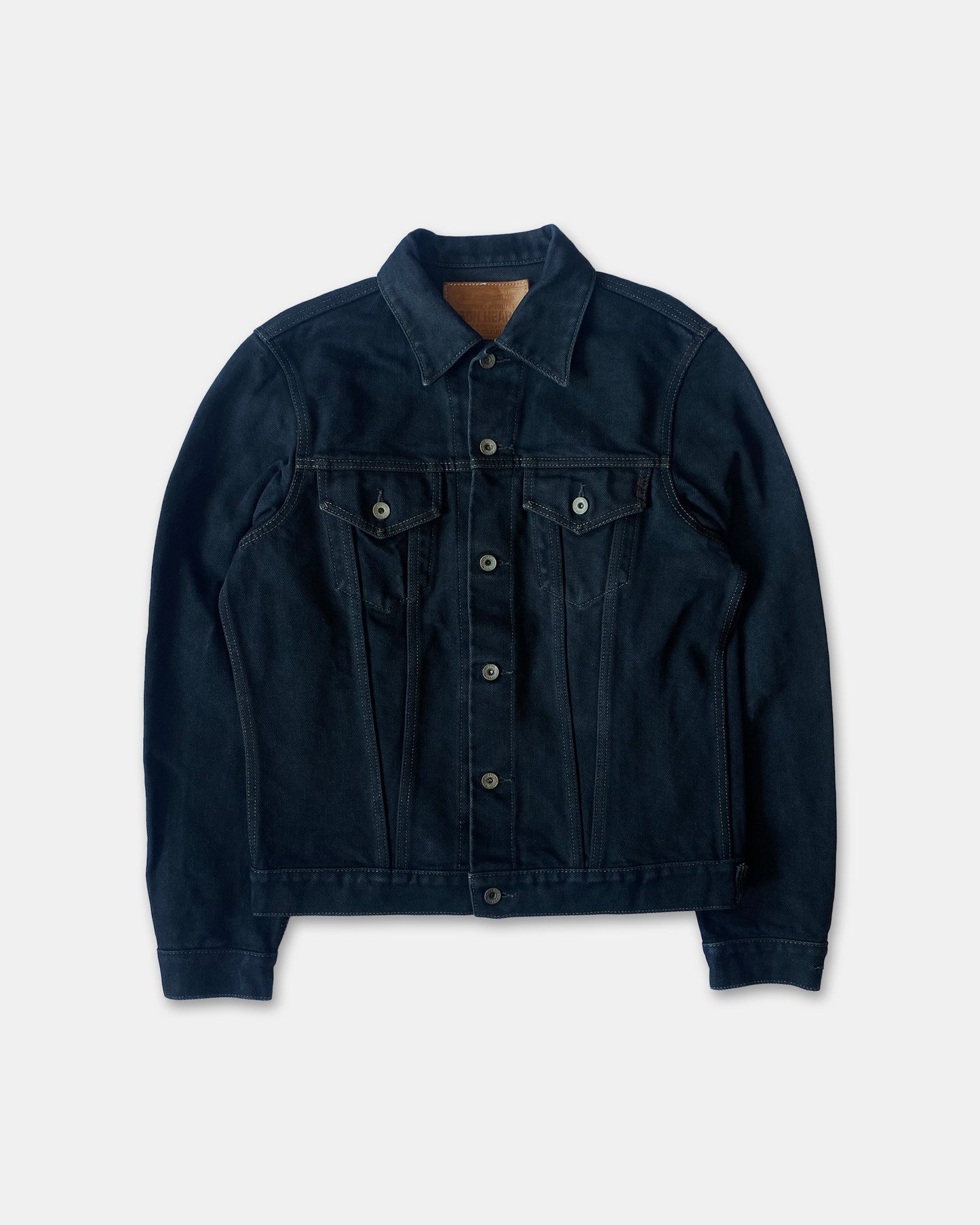 Iron Heart 2000s Type 3 Heavyweight Denim Jacket Dark Blue