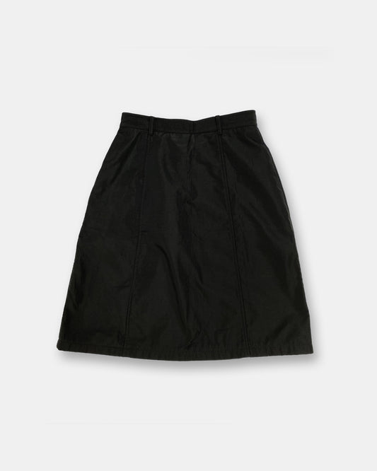 Prada 2000s Nylon Skirt Black