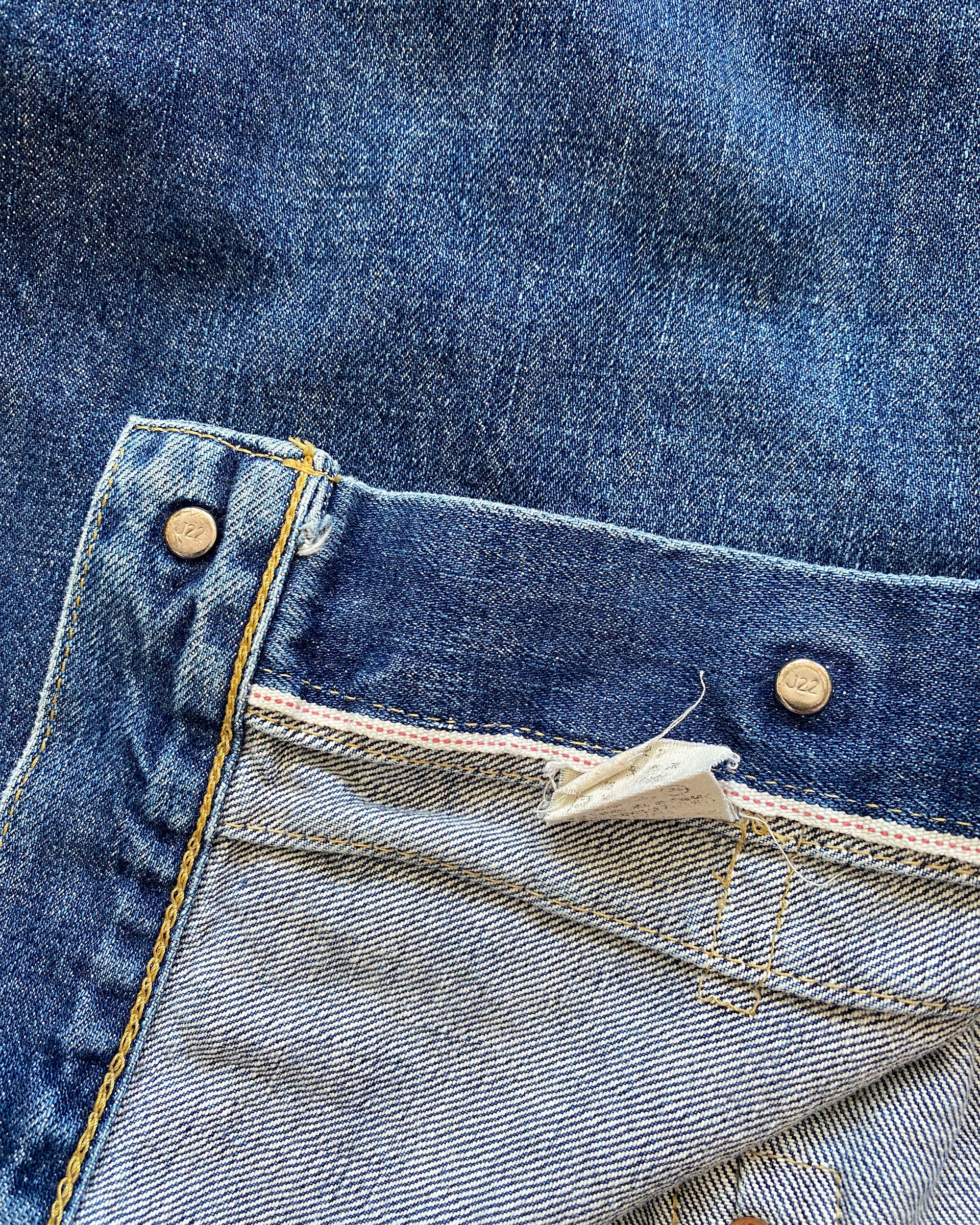 Levis 1996 Type 1 Japan Big E Selvedge Denim Jacket Blue – knudpeters