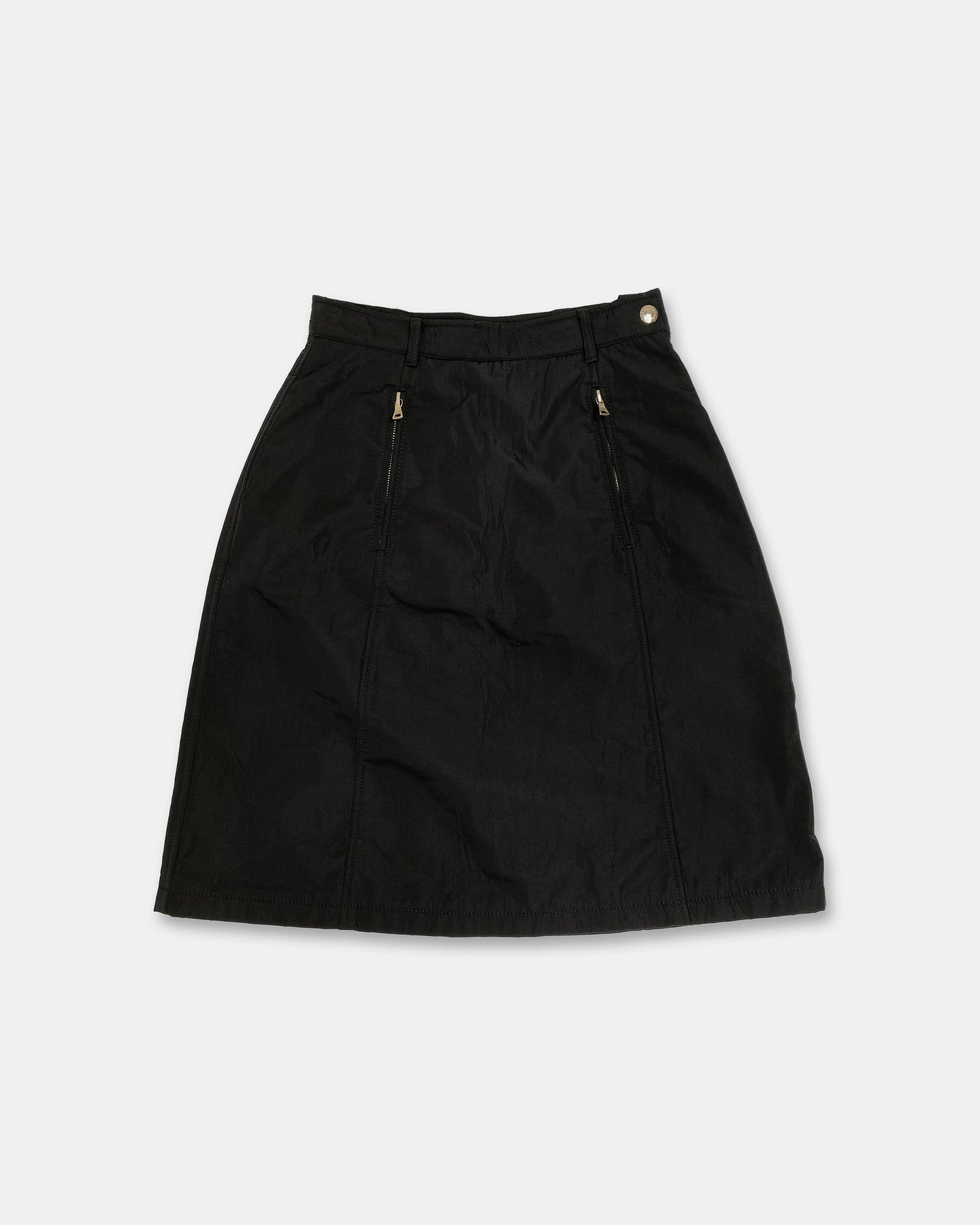 Prada 2000s Nylon Skirt Black