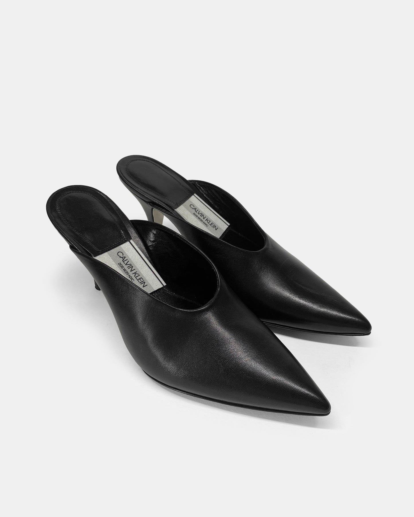 Calvin Klein 205W39NYC by Raf Simons SS2018 Roslynn Pointed Toe Mules Black