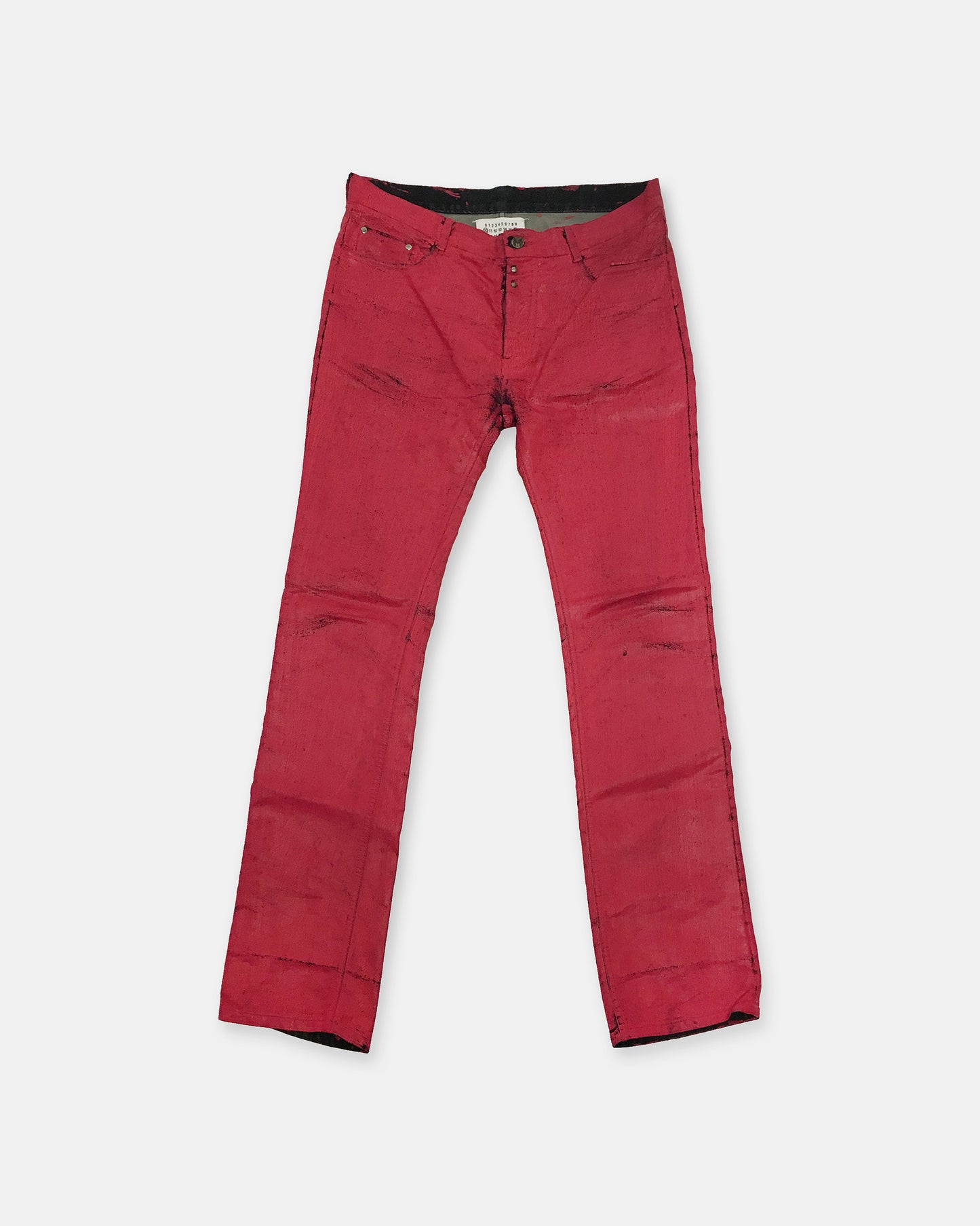 Maison Martin Margiela AW2008 Rosa bemalter Denim 