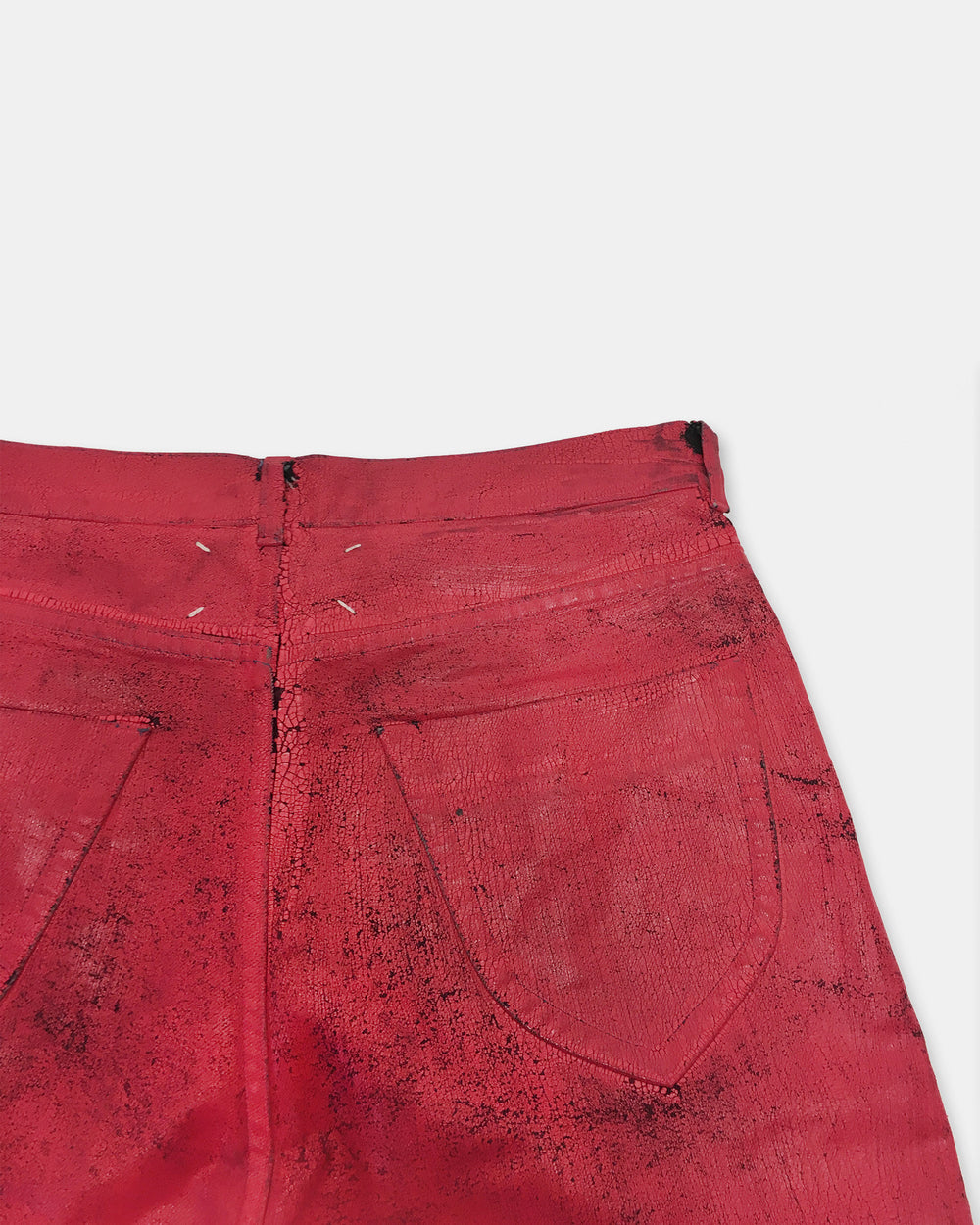 Maison Martin Margiela AW2008 Rosa bemalter Denim 