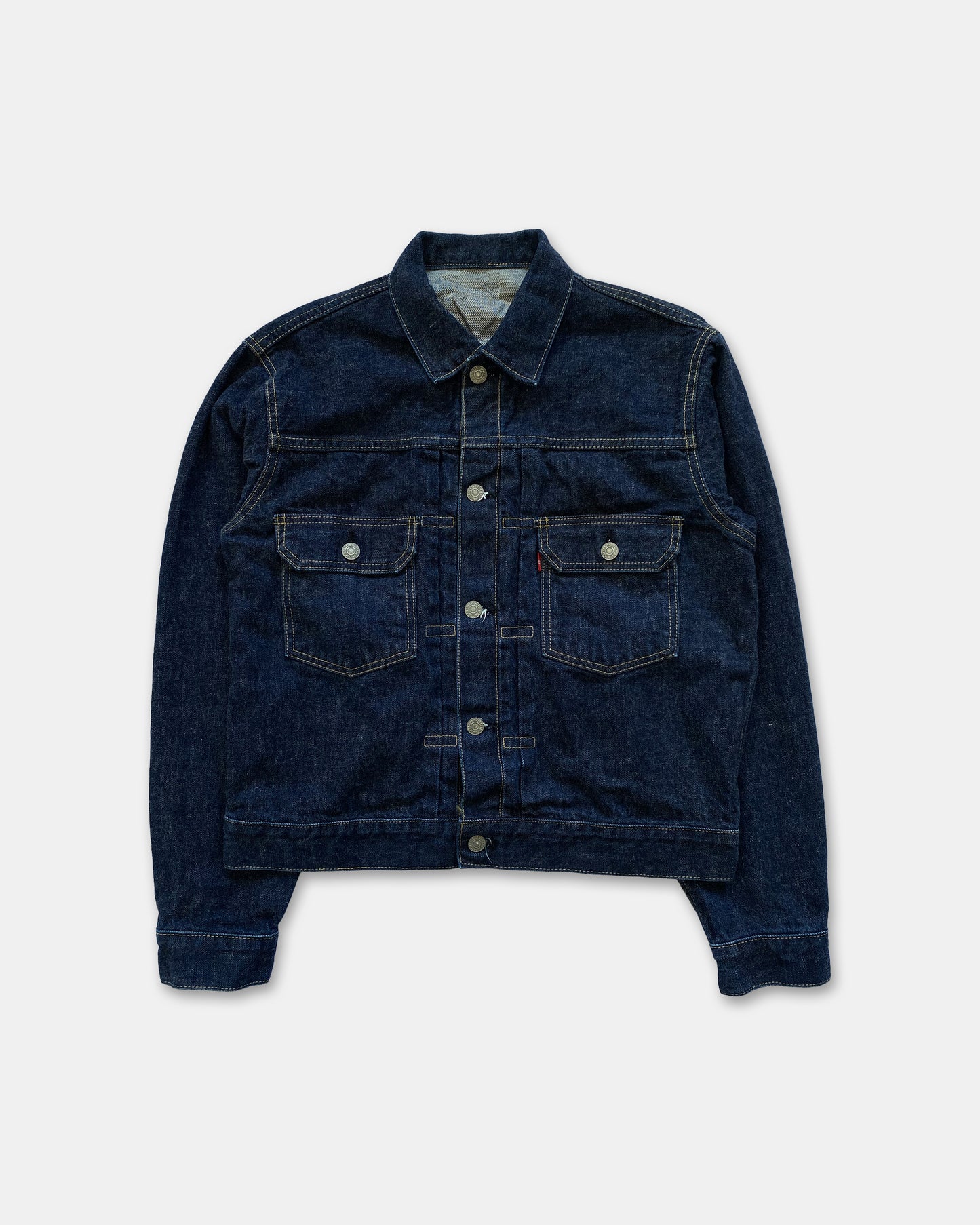 Levis 1997 Type 2 Japan Big E Selvedge Denim Jacket Dark Blue