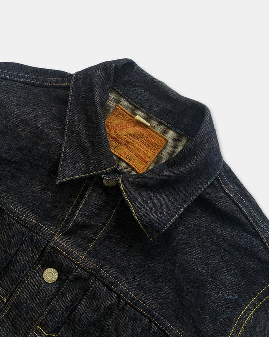 Sugar Cane 1990er Typ 2 Selvedge Jeansjacke Dunkelblau