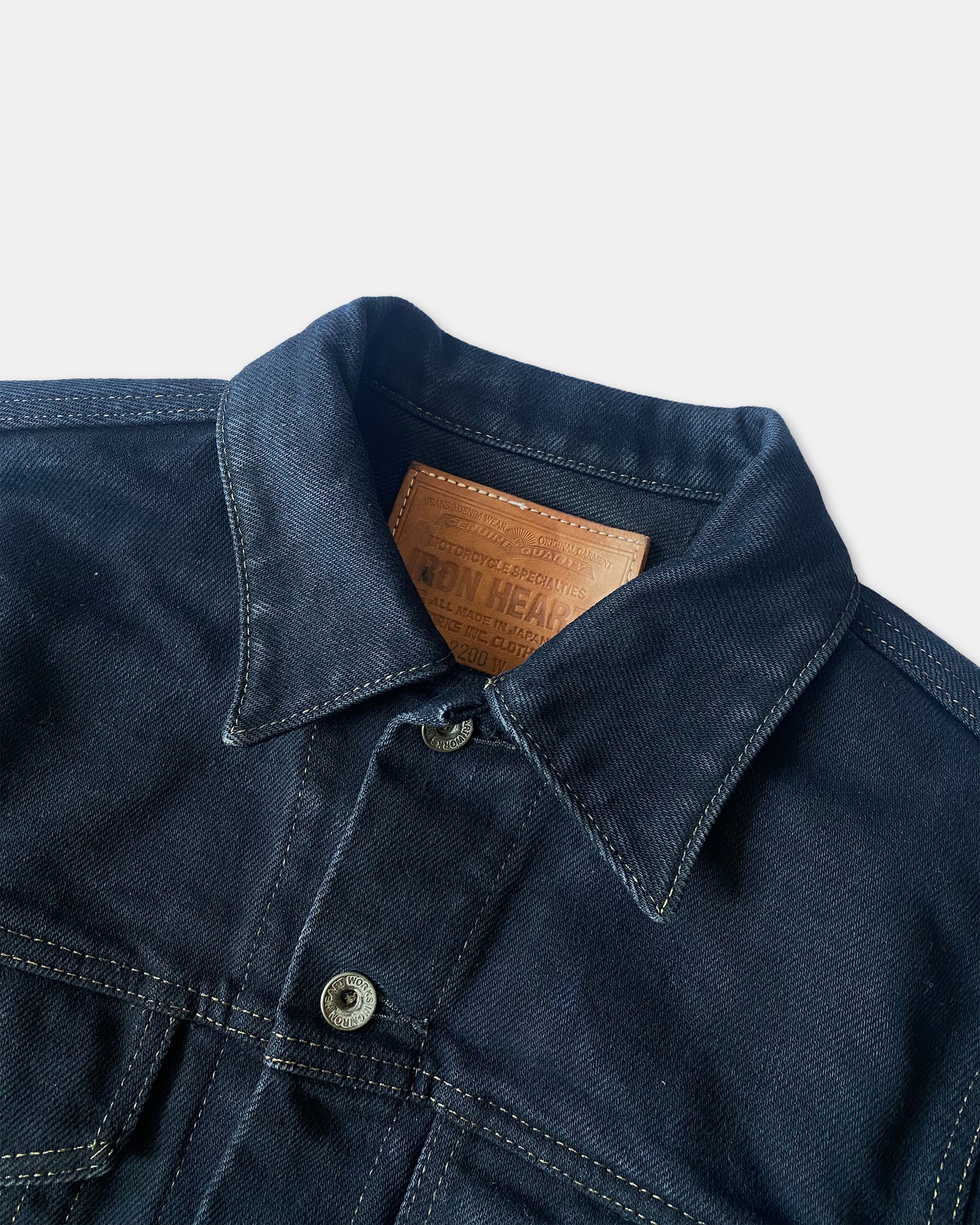 Iron Heart 2000s Type 3 Heavyweight Selvedge Denim Jacket Dark Blue