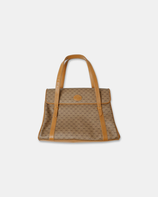 Gucci 1980s Handbag Beige Monogram