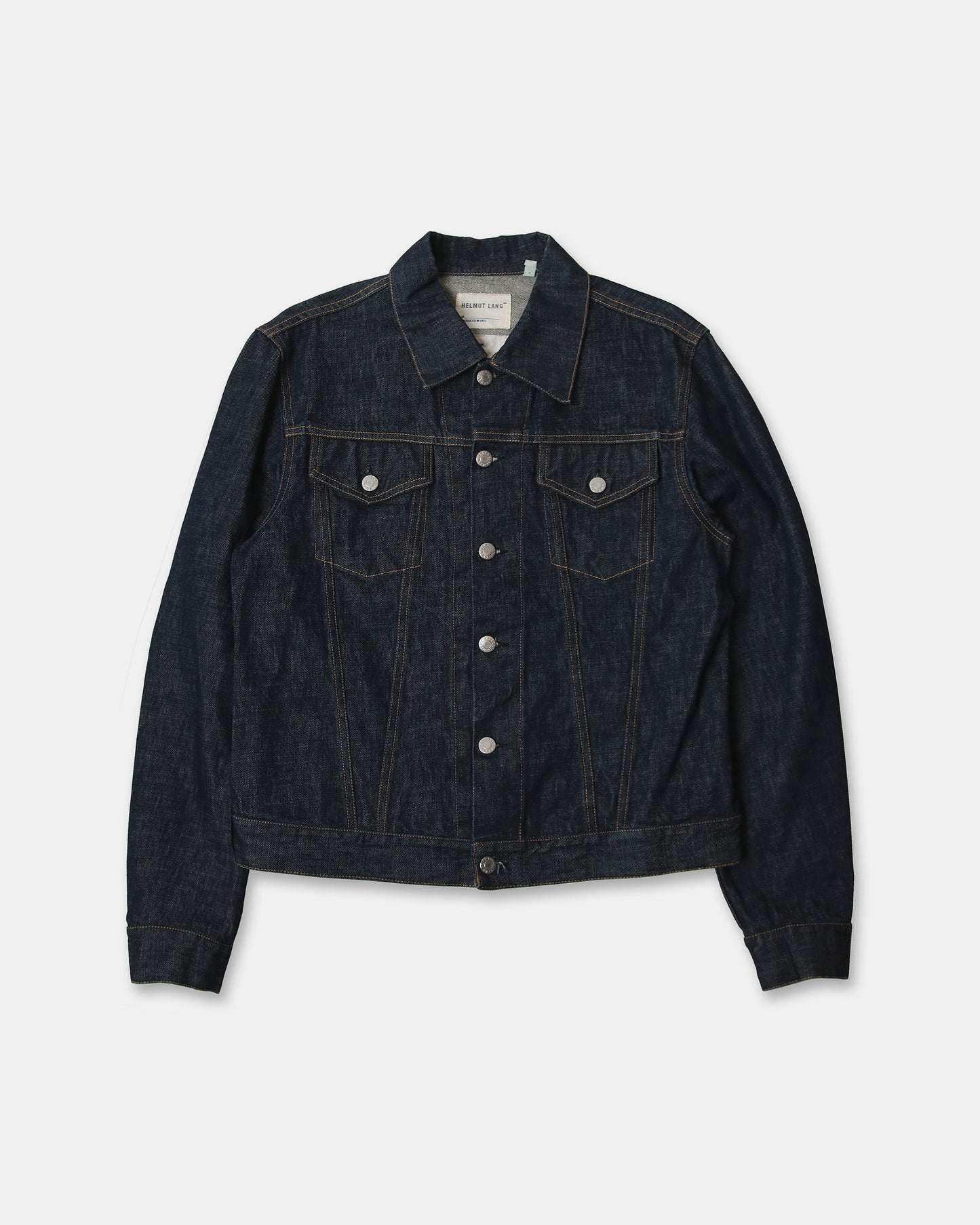 Helmut Lang 1998 Classic Denim Jacket Dark Blue