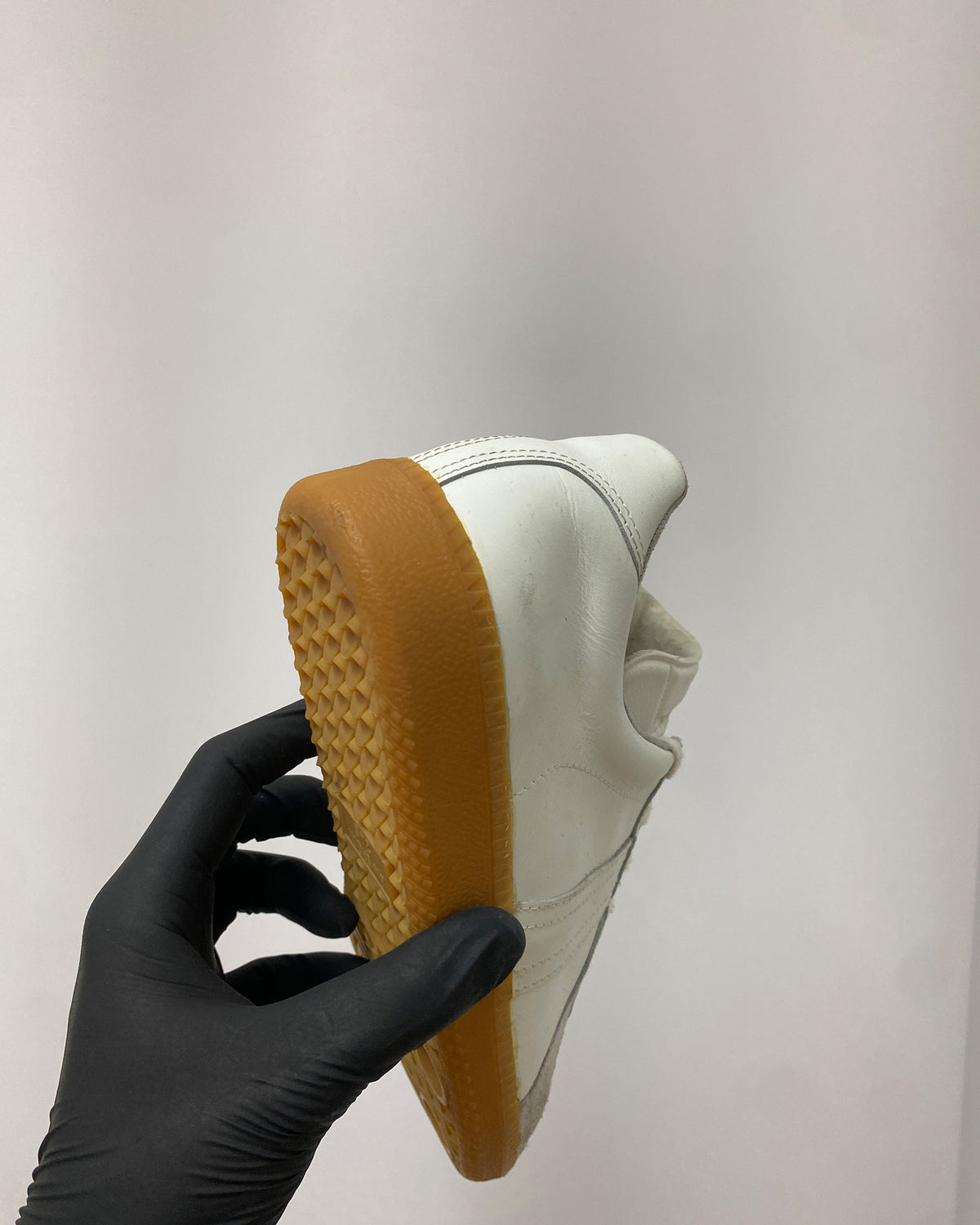 Vintage 2000s German Army Trainer Sneaker White Brown