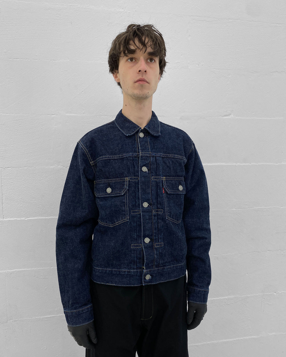 Levis 1997 Type 2 Japan Big E Selvedge Denim Jacket Dark Blue
