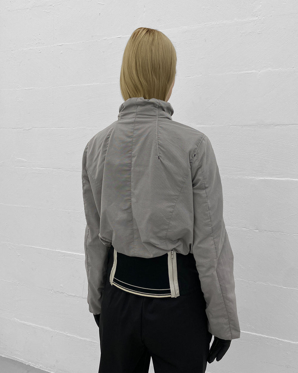 Marc Cain 2010s Hooded Sport Zip Jacket Grey