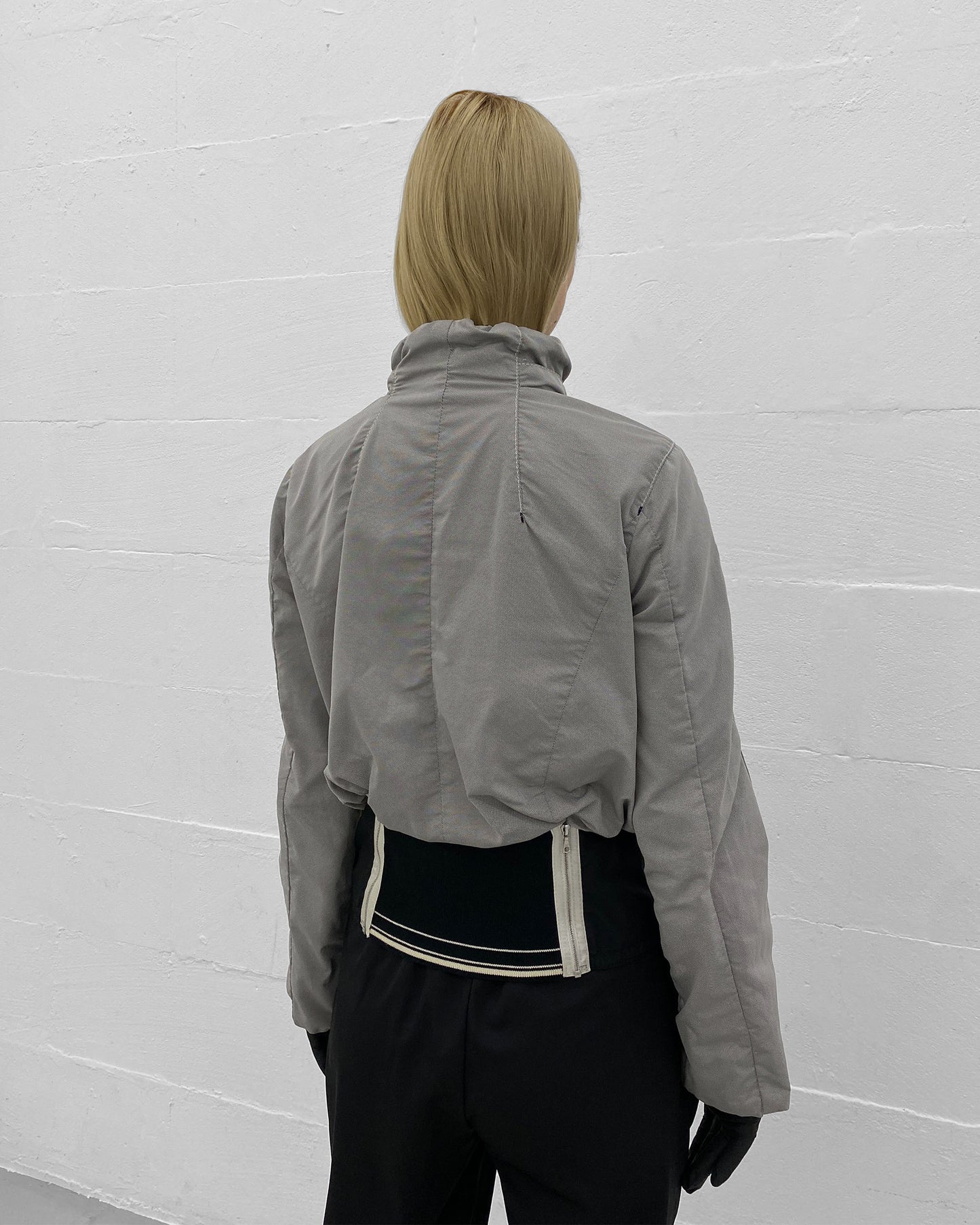 Marc Cain 2010s Hooded Sport Zip Jacket Grey