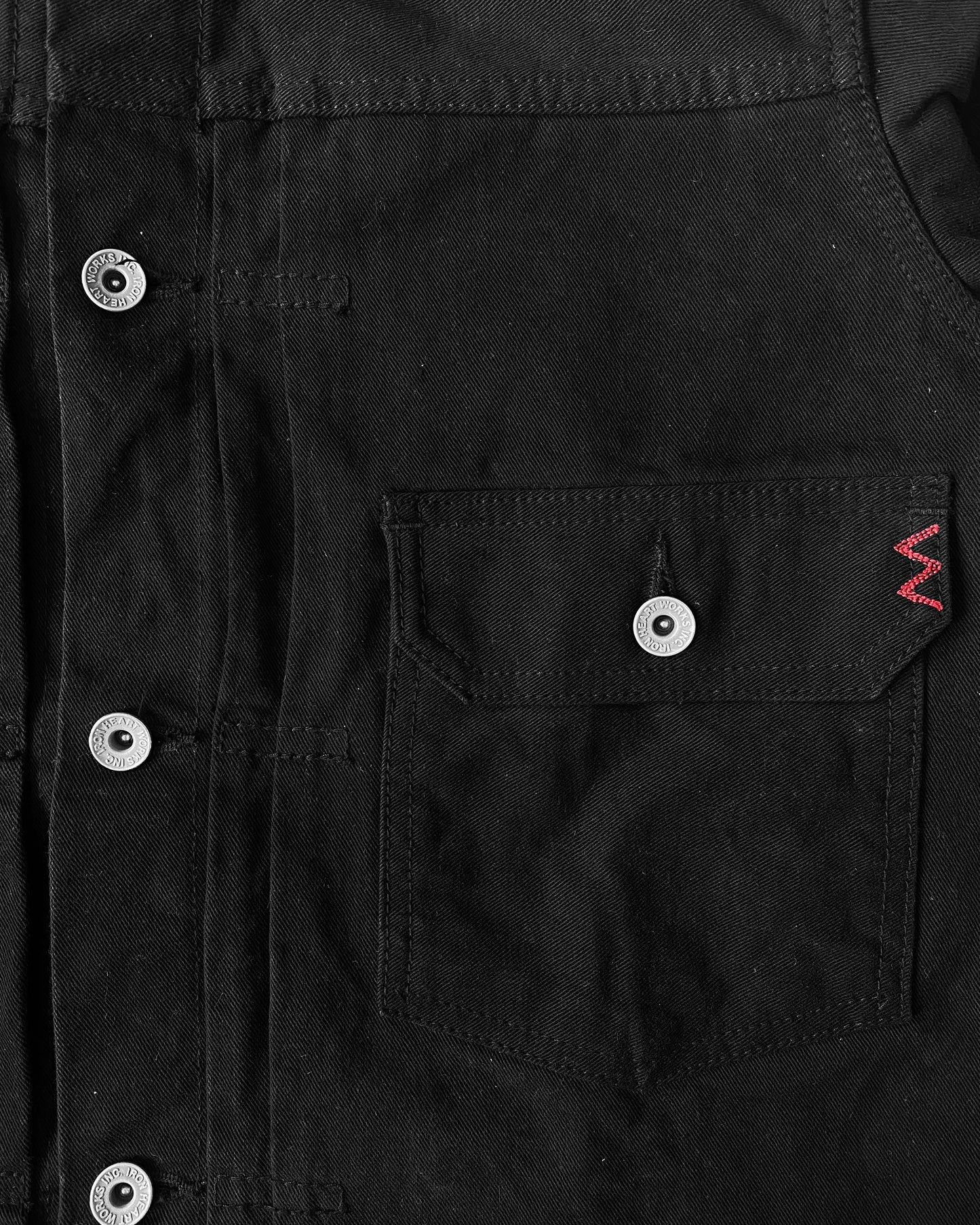 Iron Heart 2000s Type 2 Selvedge Denim Jacket Black