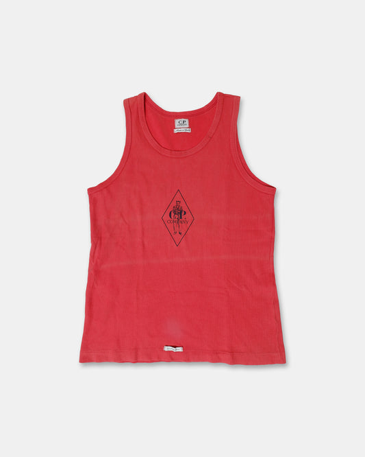 C.P. Company SS1995 Logo Tanktop Red