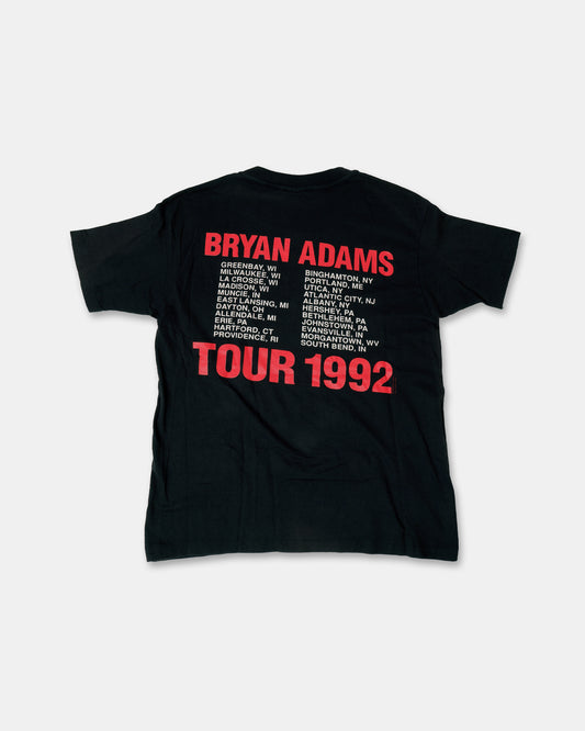 Vintage 1992 Bryan Adams World Tour Band Single Stitch T-Shirt Black