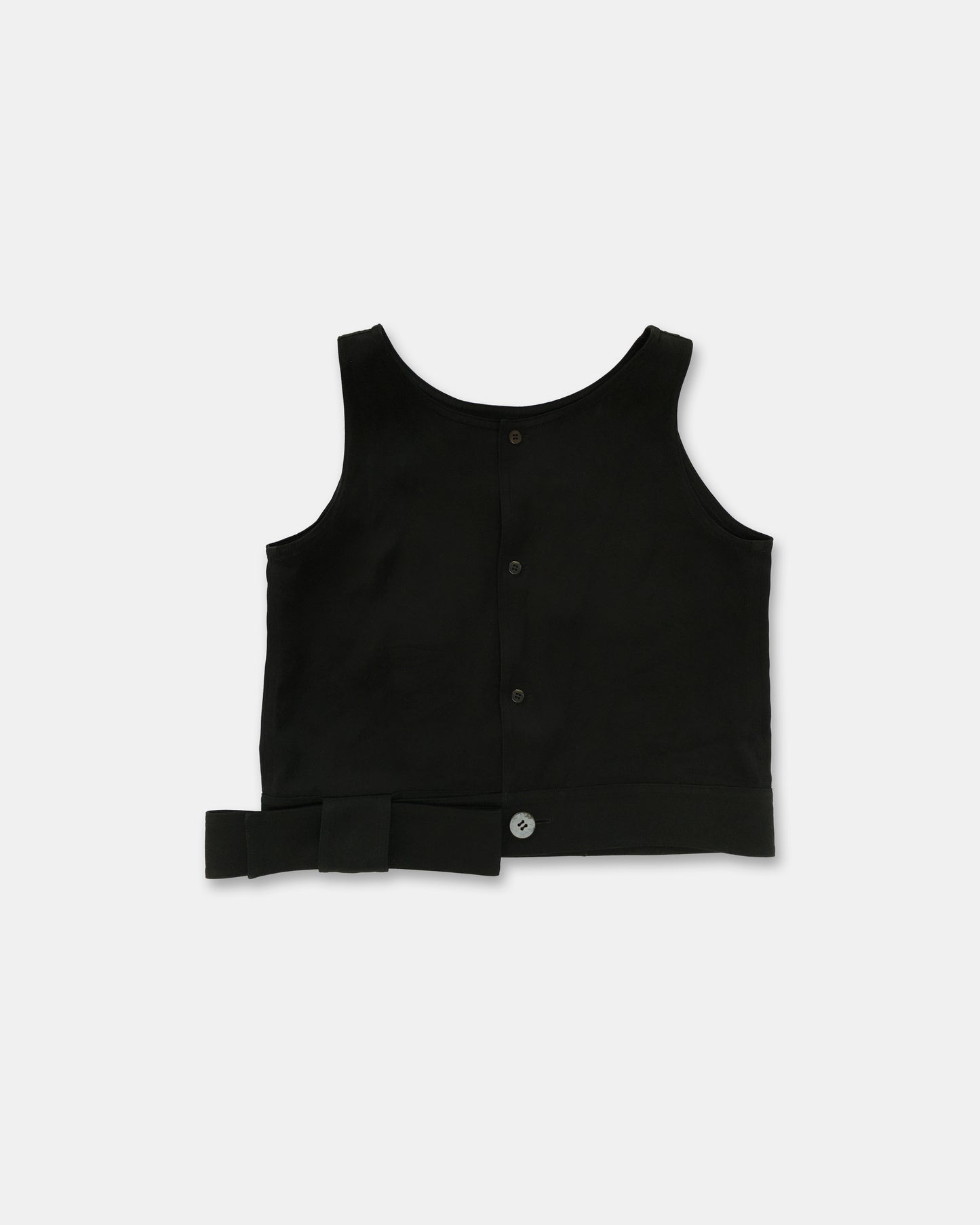 Yohji Yamamoto SS2006 Silk Vest Black