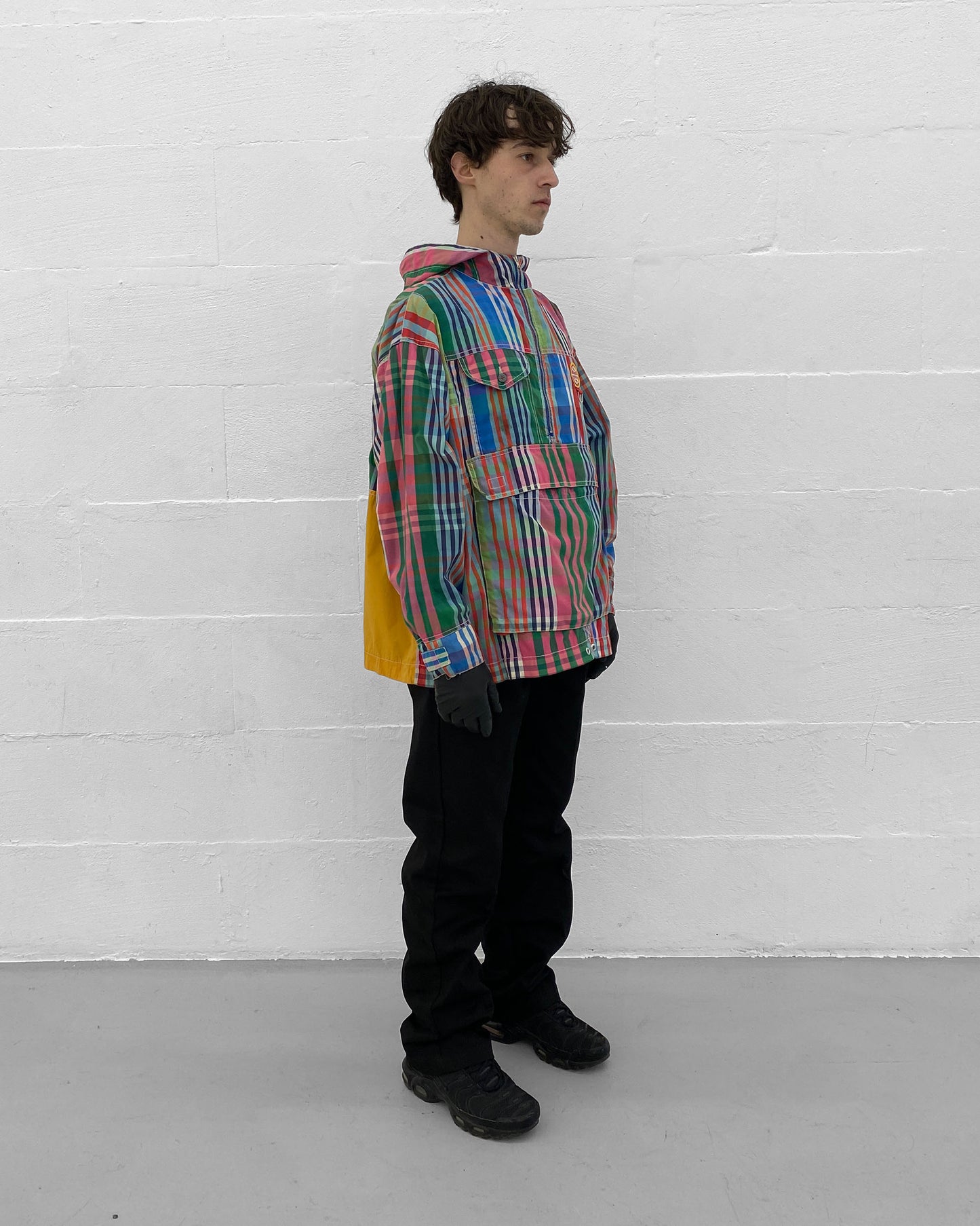 Oilily 1980s Madras Checkered Hooded Cotton Jacket Multicolor