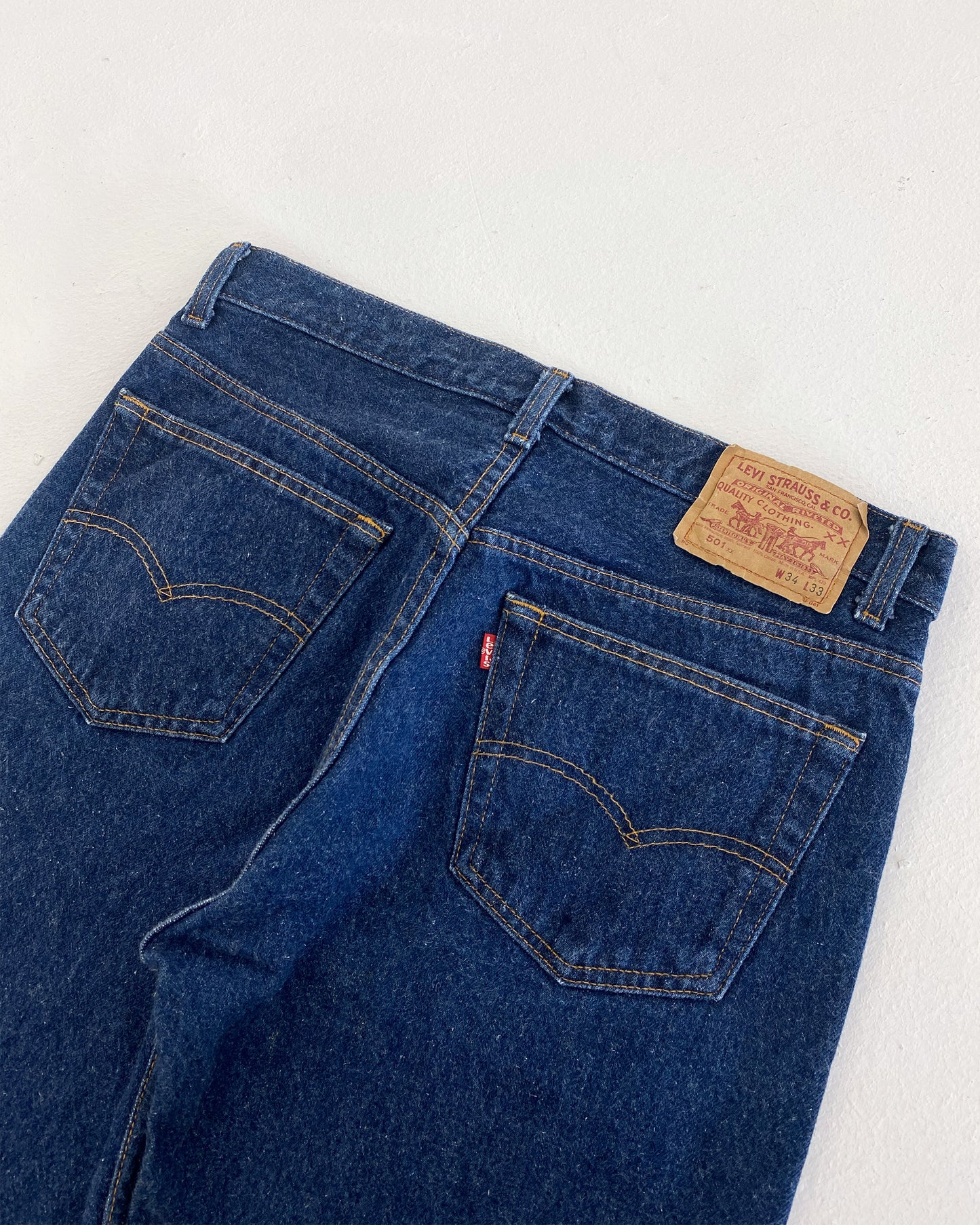 Levis 1980er 501xx USA Denim Blau 