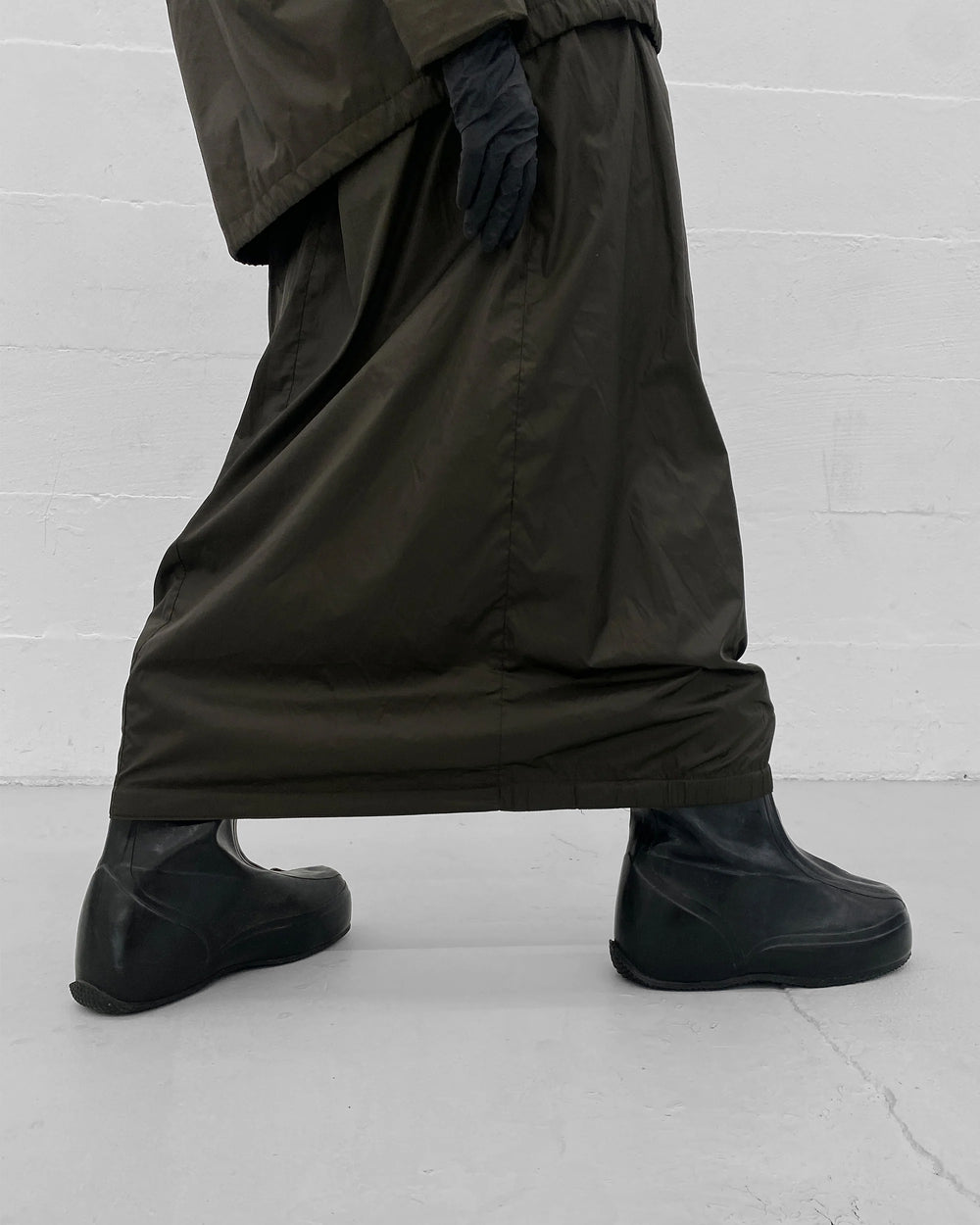 Vintage 1980s Riri Zip Military Waterproof Overshoes Boots Black
