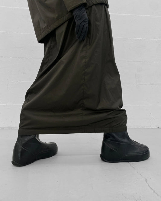 Vintage 1980s Riri Zip Military Waterproof Overshoes Boots Black