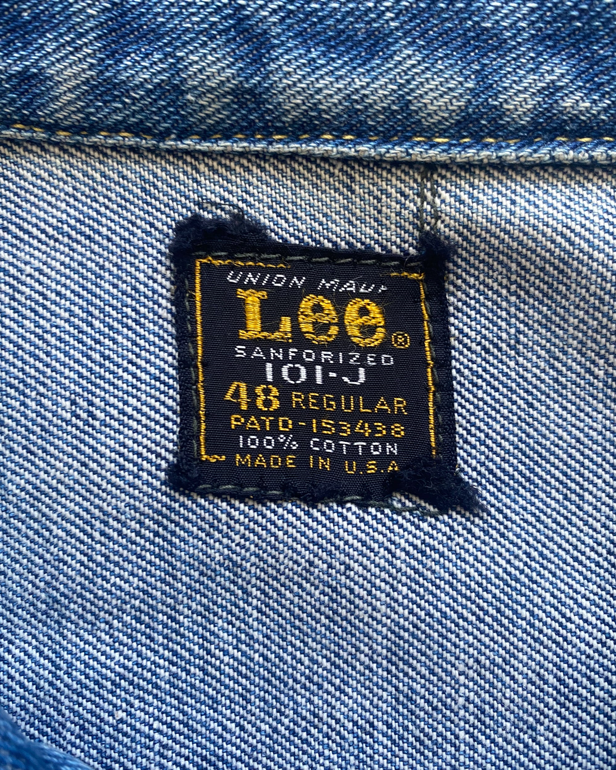 Lee Riders 1950s 101-J 48R Denim Jacket Blue – Knud Peters
