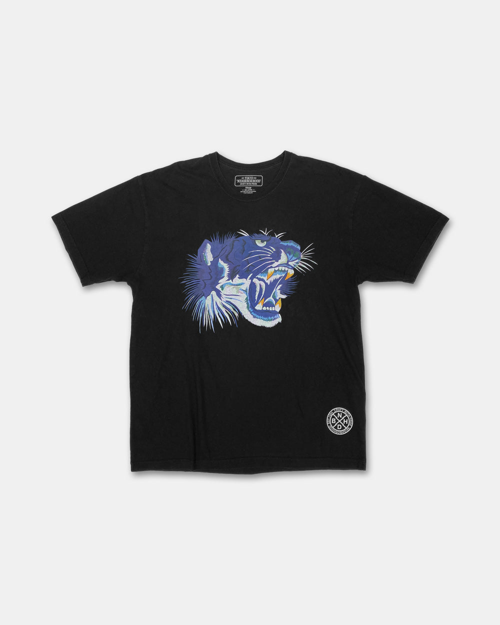 Neighborhood 2020s Tiger Print T-Shirt Black