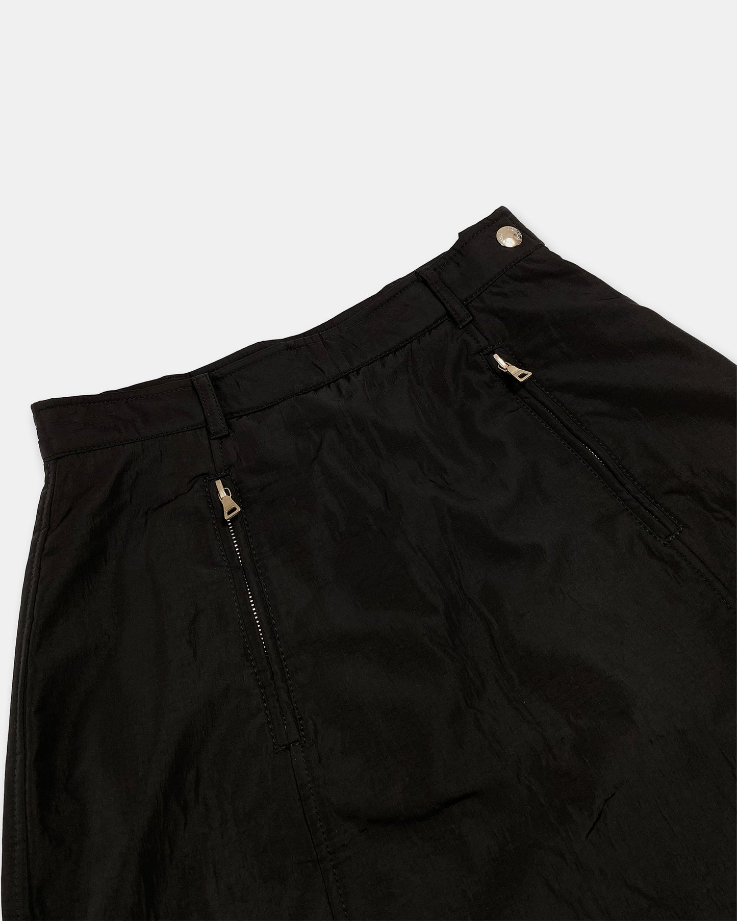 Prada 2000s Nylon Skirt Black