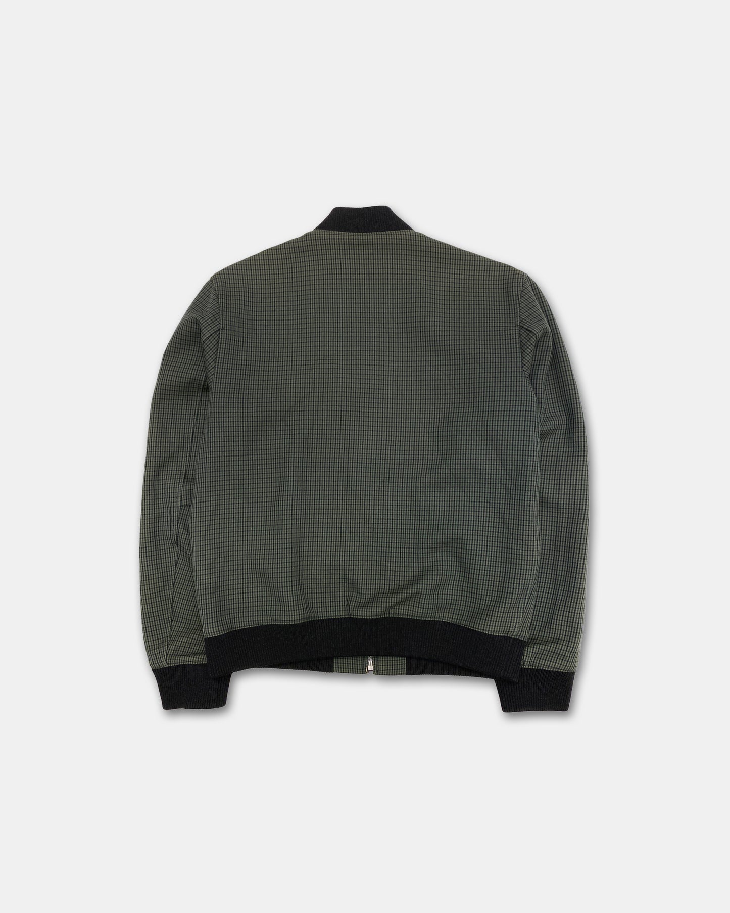 A.P.C. SS2018 Checkered Bomber Jacket Black Green